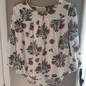 Floral Print St. John's Bay Blouse
